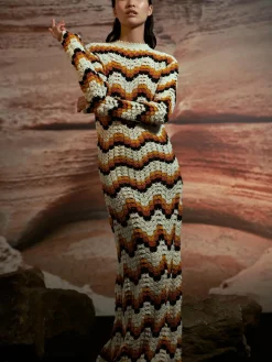 Abanico Hand Crocheted Dress
