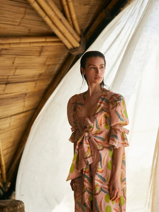 Agua Alta Linen Dress