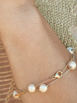 Akoya Pearl Station Bracelet