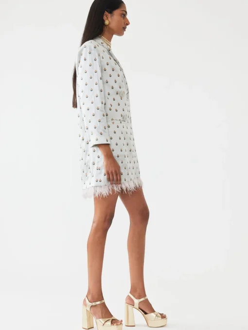 Alex Embroidered Blazer Dress