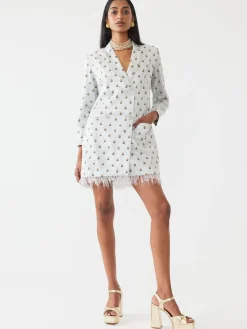 Alex Embroidered Blazer Dress