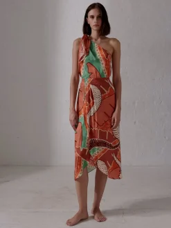 Amaime Jacquard Midi Skirt