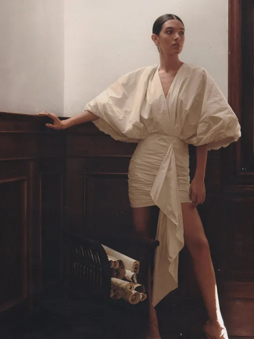 Andrea Taffeta Mini Dress