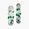 Arched Sautoir Tumble Bead Earrings