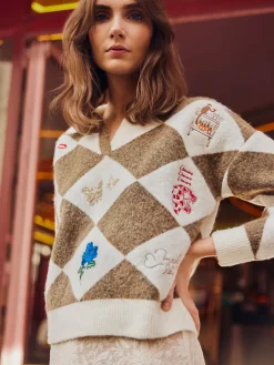 Argyle Party Sweater Polo