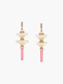 Art D'Eco Double Terminals Earrings