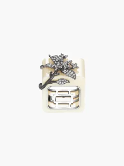 "BaDaShaRen" Literati Lilac Ceramic Ring