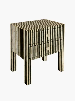 Bedside Table With Line Design