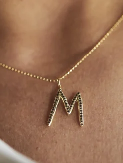 Black Diamond Pavé Raw Letter