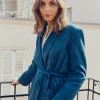 Blazer With Waist Tie