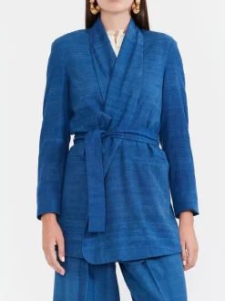 Blazer With Waist Tie