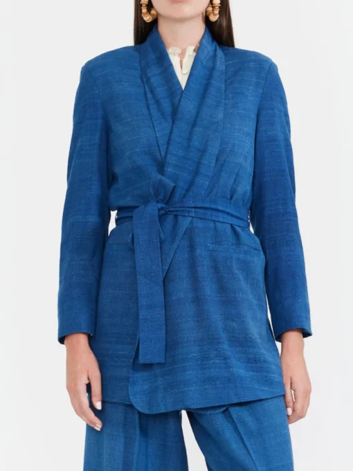 Blazer With Waist Tie
