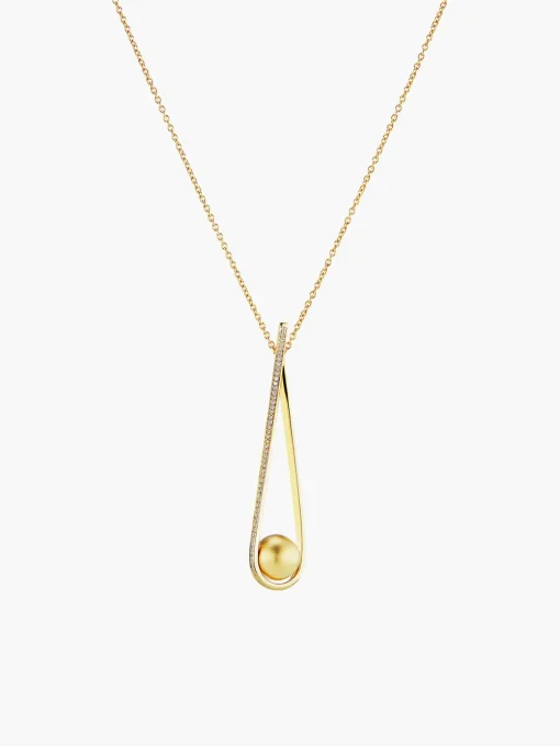 Boule D'Or Lariat Pendant