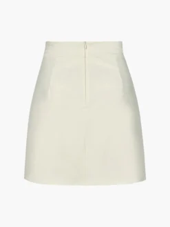 Carmelita Canvas Hand Embroidered Mini Skirt