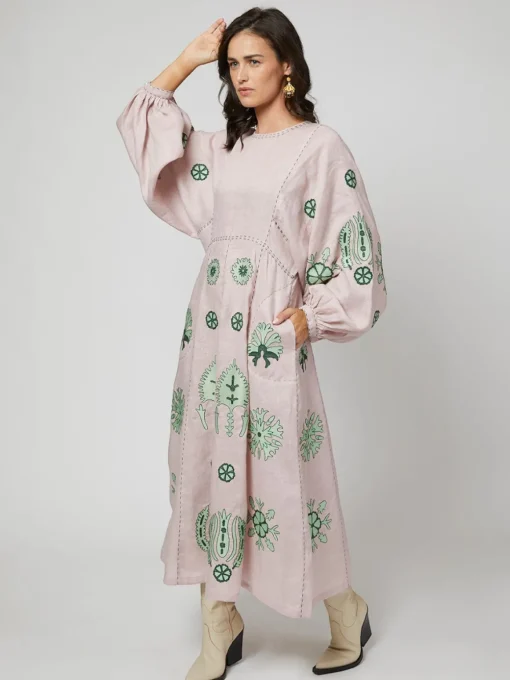 Carolyna Ukrainian Embroidered Dress