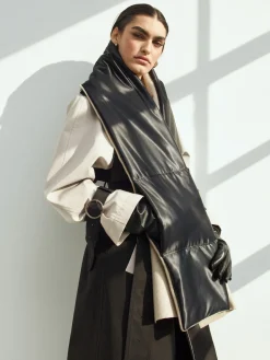 Cashmere Satin Sustainable Down Muff Scarf