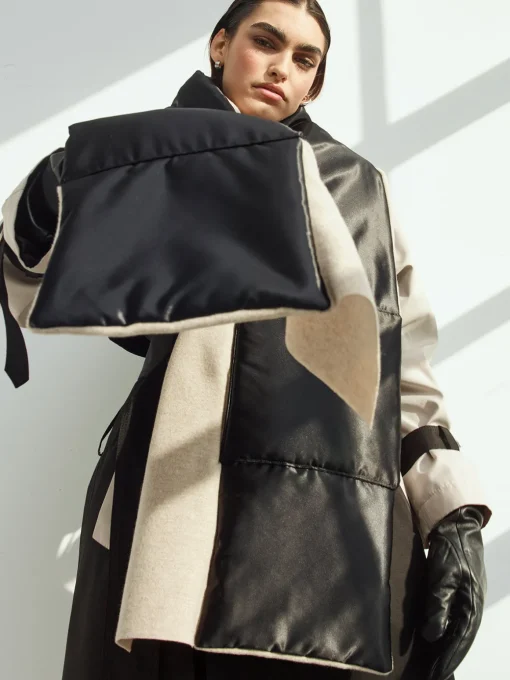 Cashmere Satin Sustainable Down Muff Scarf