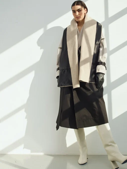 Cashmere Satin Sustainable Down Muff Scarf
