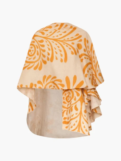 Cavalo Hand Embroidered Linen Poncho