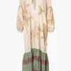 Chiapas Cotton-Silk Midi Dress