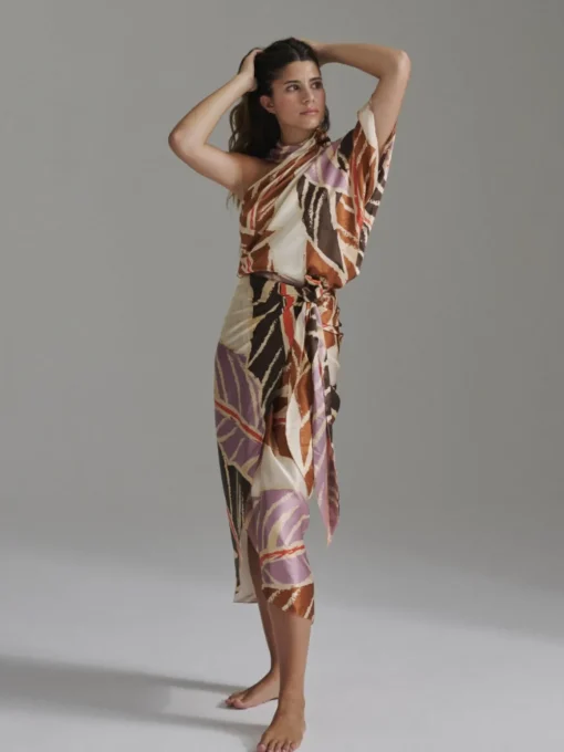 Chiminango Satin Silk Blouse