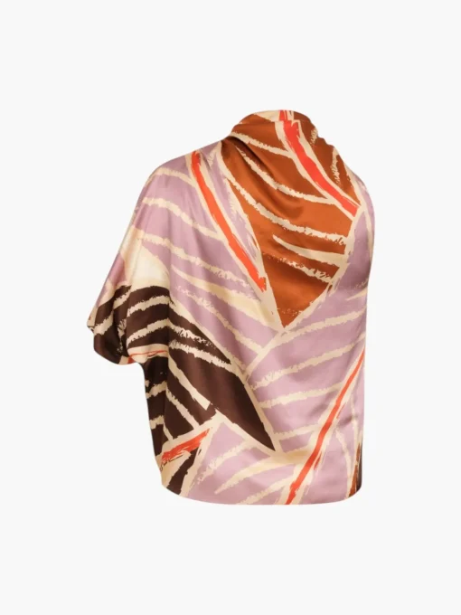 Chiminango Satin Silk Blouse