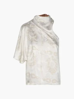 Chiminango Silk Jacquard Blouse