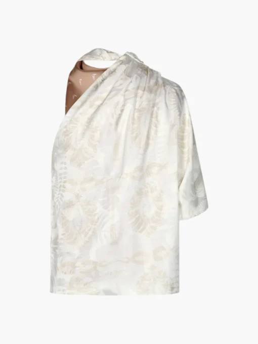 Chiminango Silk Jacquard Blouse