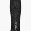 Chloe Maxi Lace Denim Skirt