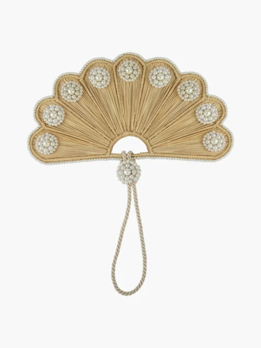 Cloud Shaped Iraca Pearl Fan