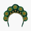 Cloud Shaped Sibundoy Beaded Floral Headpiece