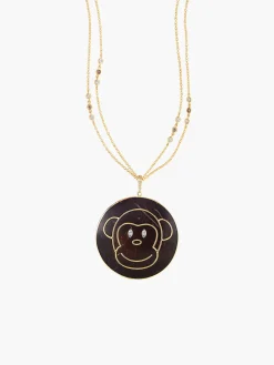 Coconut Monkey Pendant