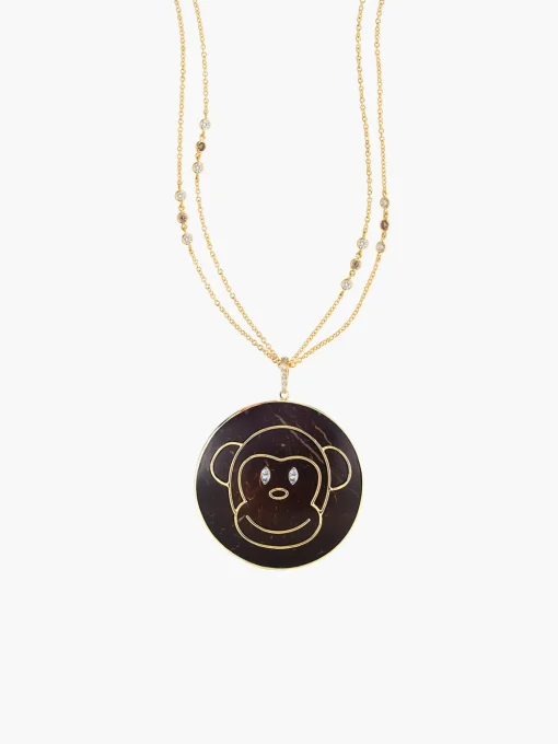 Coconut Monkey Pendant