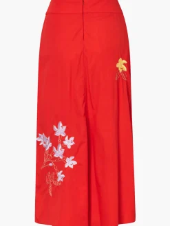 Constelaciones Cotton Midi Skirt