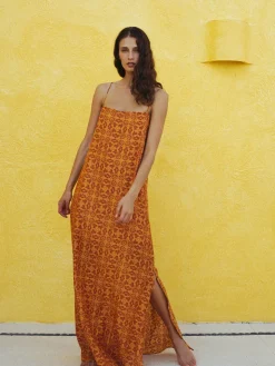 Copa del Sol Cotton-Silk Maxi Dress