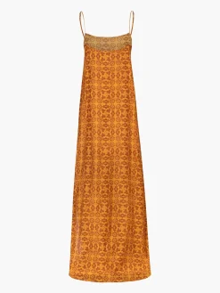 Copa del Sol Cotton-Silk Maxi Dress