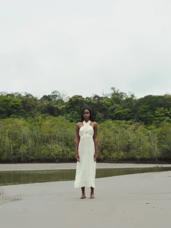 Costa Del Sol Linen Maxi Dress