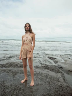 Costa Del Sol Linen Mini Dress