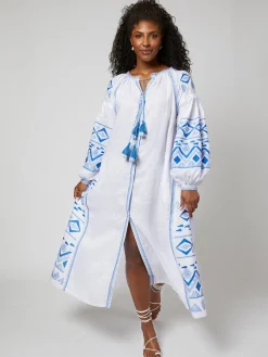 Daniela Ukrainian Embroidered Maxi Dress / Kaftan