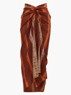 De La Falaise Cotton Silk Sarong