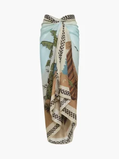 De La Falaise Cotton Silk Sarong