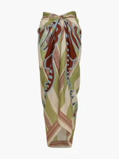 De La Falaise Cotton Silk Sarong