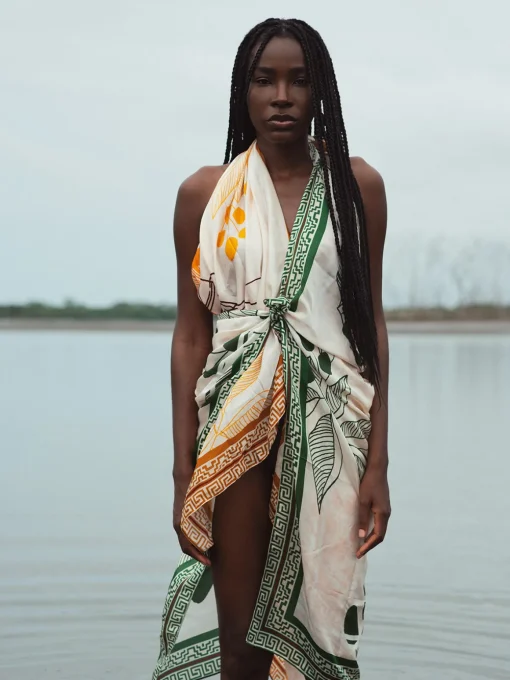 De la Falaise Cotton Silk Sarong