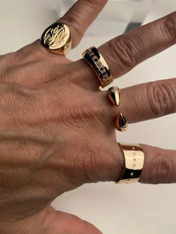 Diamond J Ring