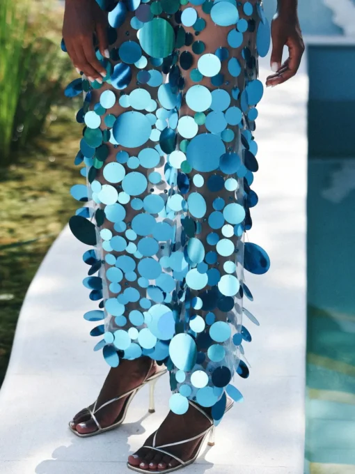 Disco Strapless Dress
