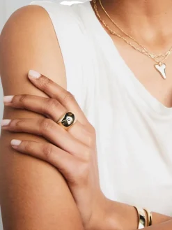 Dome Ring with Diamond