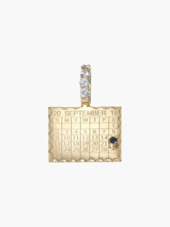 Double Sided 1960s Calendar Charm