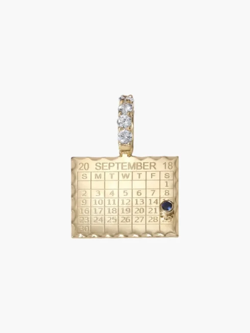 Double Sided 1960s Calendar Charm