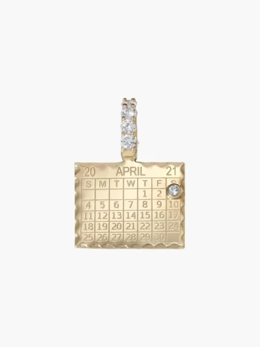 Double Sided 1960s Calendar Charm