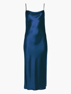 Draped Spaghetti Strap Midi Dress